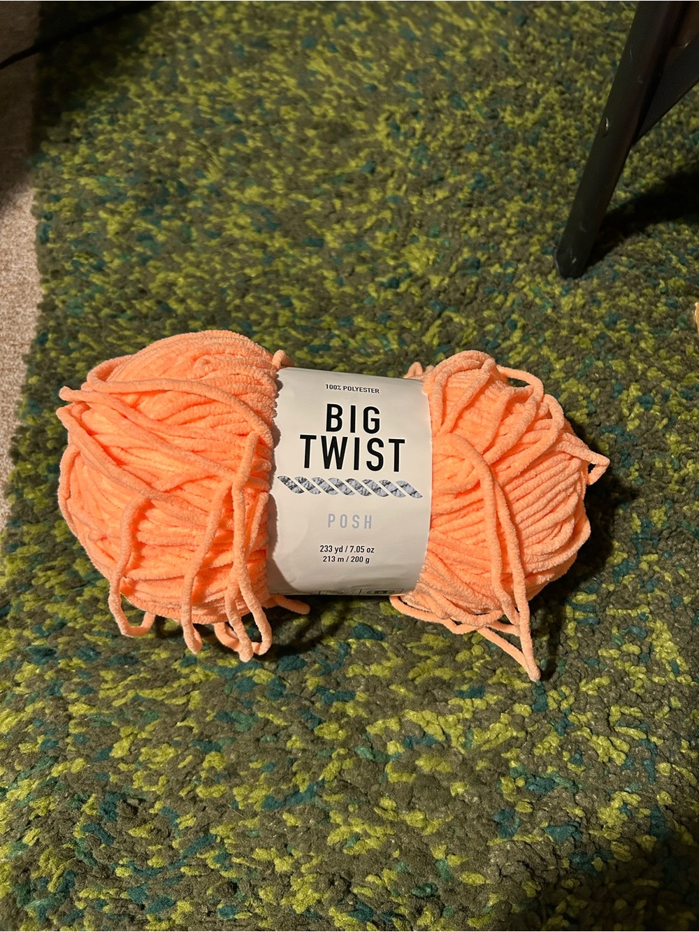 Big Twist Posh Plush Yarn - Coral Peach
